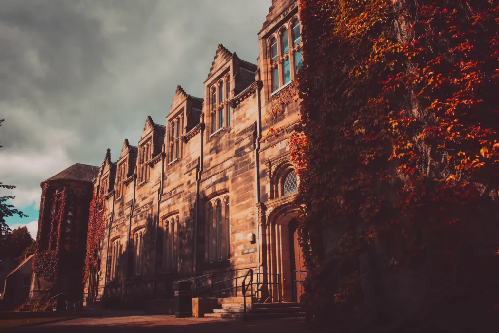 Managed IT Support Aberdeen services for local business infrastructure, featuring the University of Aberdeen campus.