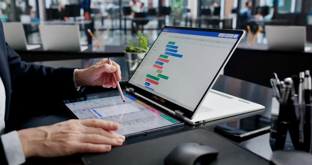 Flexible IT support for businesses in Aberdeen using a laptop for on-demand assistance