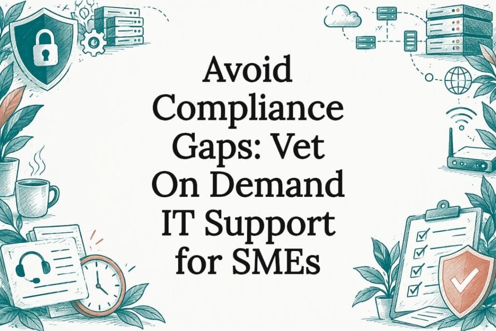 On-demand IT support title card illustration