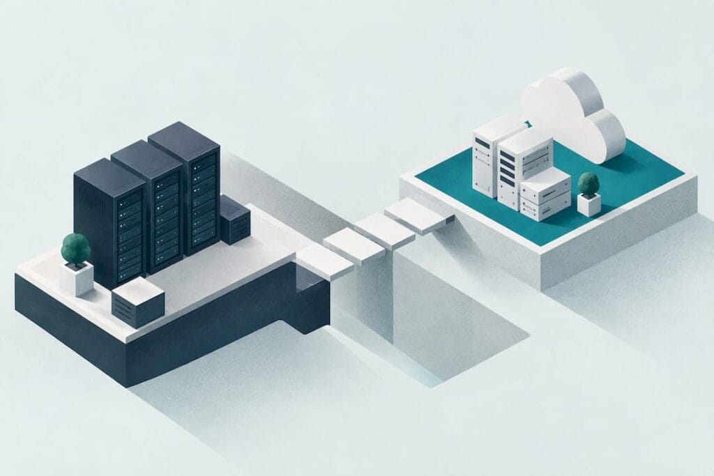 Abstract disaster recovery title card