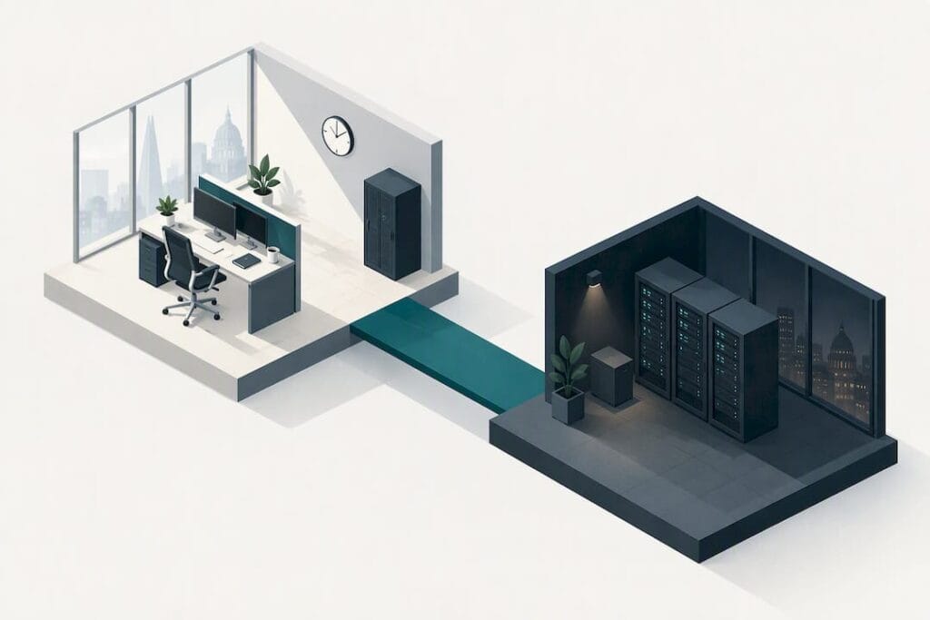 Abstract illustration of continuous IT support coverage