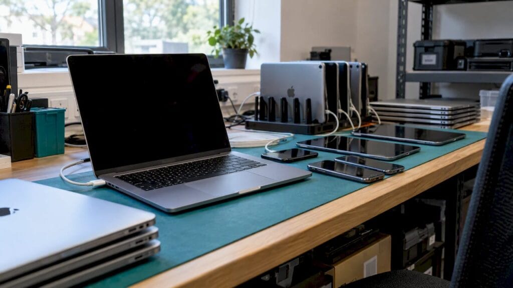 Apple devices prepared for managed deployment