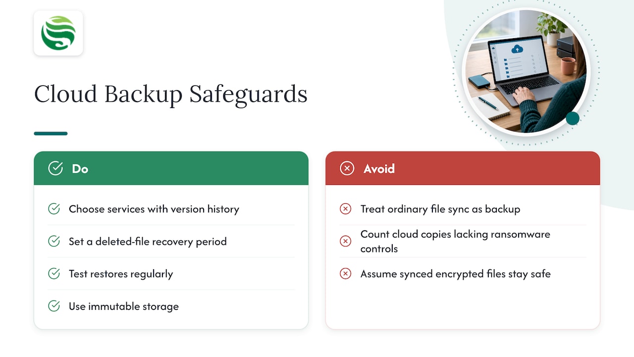 Can cloud storage count towards the 3-2-1 backup rule? — overview diagram